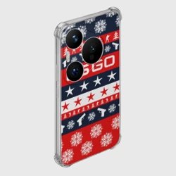 Чехол для Huawei Pura 70 Pro CS GO новогодний - фото 2