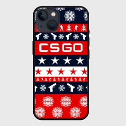Чехол для iPhone 14 CS GO новогодний
