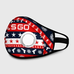 Маска из неопрена CS GO новогодний
