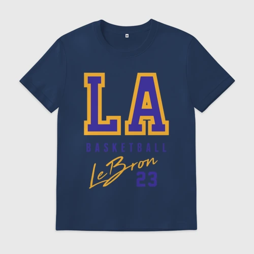 Мужская футболка хлопок Lebron Basketball