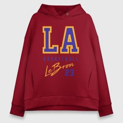 Женское худи Oversize хлопок Lebron Basketball