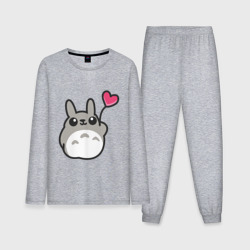 Мужская пижама с лонгсливом хлопок Love Totoro заяц