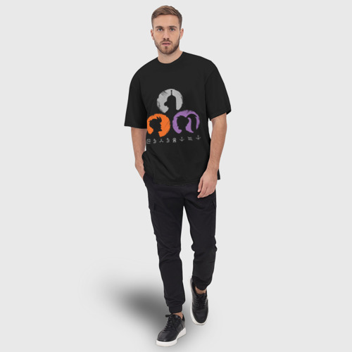 Мужская футболка oversize 3D Ребус, цвет 3D печать - фото 5