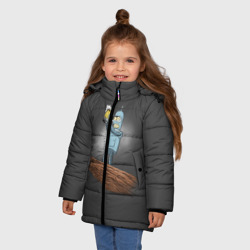 Зимняя куртка для девочек 3D Бендер - фото 2