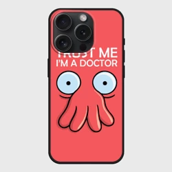 Чехол силиконовый для Apple iPhone 15 Pro Мax матовый Trust Me I'm a Doctor