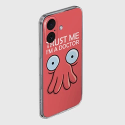 Чехол для iPhone 16 силиконовый с защитой камеры Trust Me I'm a Doctor - фото 2