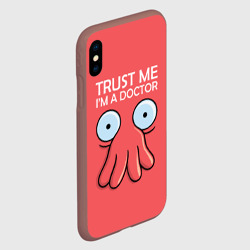 Чехол для iPhone XS Max матовый Trust Me I'm a Doctor - фото 2