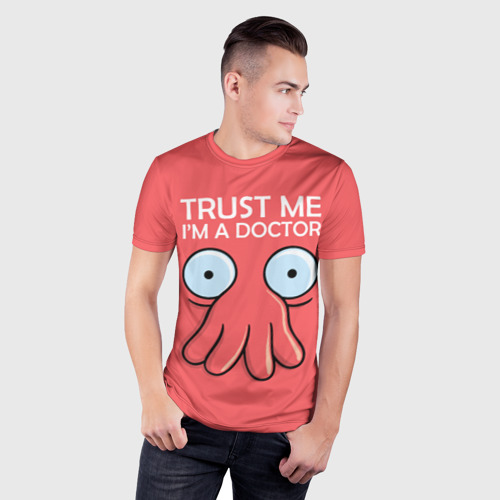 Мужская футболка 3D Slim Trust Me I'm a Doctor, цвет 3D печать - фото 3