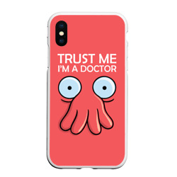 Чехол для iPhone XS Max матовый Trust Me I'm a Doctor