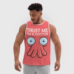 Мужская спортивная майка 3D Trust Me I'm a Doctor - фото 2