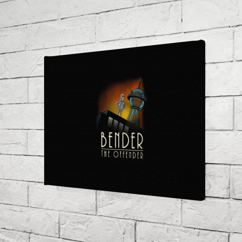 Холст прямоугольный Bender The Offender, цвет 3D печать - фото 3