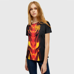 Женская футболка 3D PUBG Fire - фото 2