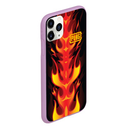 Чехол для iPhone 11 Pro Max матовый PUBG Fire - фото 2