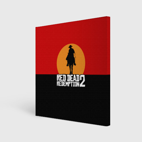 Холст квадратный Red Dead Redemption 2, цвет 3D печать