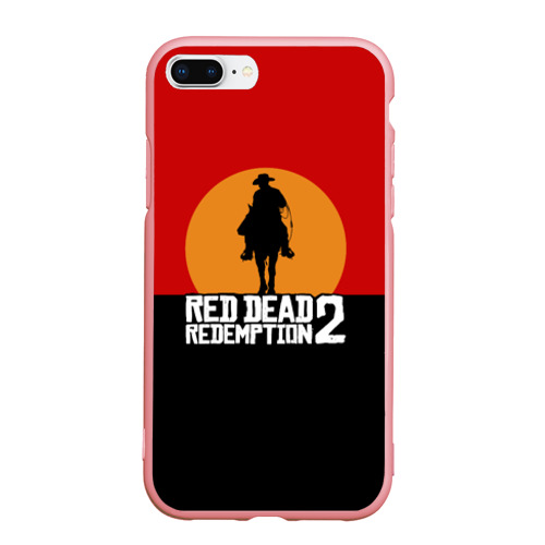 Чехол для iPhone 7Plus/8 Plus матовый Red Dead Redemption 2, цвет баблгам