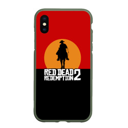 Чехол для iPhone XS Max матовый Red Dead Redemption 2