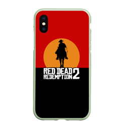Чехол для iPhone XS Max матовый Red Dead Redemption 2