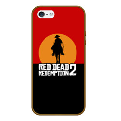 Чехол для iPhone 5/5S матовый Red Dead Redemption 2