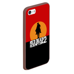 Чехол для iPhone 5/5S матовый Red Dead Redemption 2 - фото 2