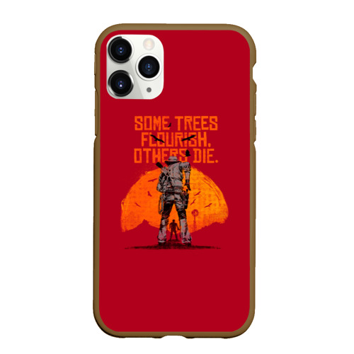 Чехол для iPhone 11 Pro Max матовый Red Dead Redemption 2, цвет коричневый