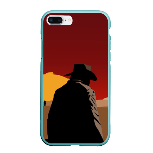 Чехол для iPhone 7Plus/8 Plus матовый Red Dead Redemption 2, цвет мятный