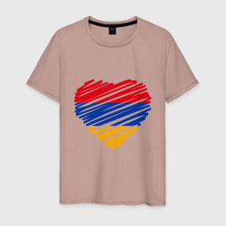 Мужская футболка хлопок Сердце Армении