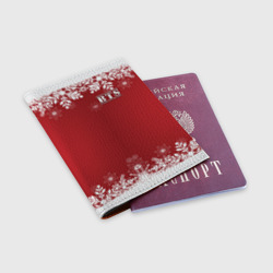 Обложка для паспорта матовая кожа BTS праздничный - фото 2