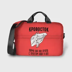 Сумка для ноутбука 3D Кровосток - карма