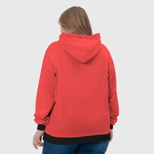 Женская толстовка 3D с принтом Кровосток - карма, вид сзади #2