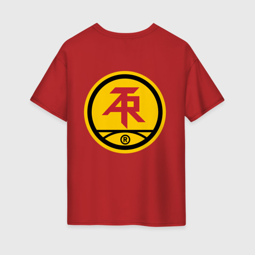 Женская футболка хлопок Oversize Atari Teenage Riot, цвет красный - фото 2