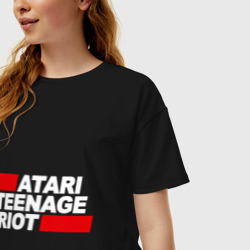 Женская футболка хлопок Oversize Atari Teenage Riot - фото 2