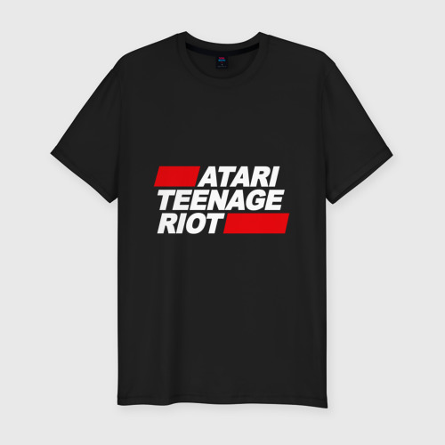 Мужская футболка хлопок Slim Atari Teenage Riot, цвет черный