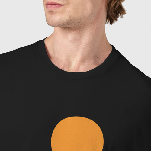 Мужская футболка хлопок Тоторо на шарике, цвет черный - фото 6