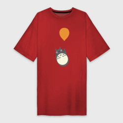 Платье-футболка хлопок Тоторо на шарике