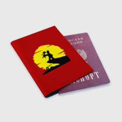 Обложка для паспорта матовая кожа Гомер и Барт - фото 2