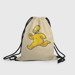 Рюкзак-мешок 3D Гомер на Пробежке