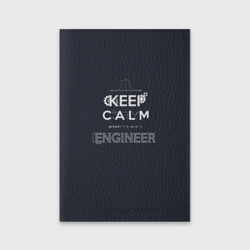 Обложка для паспорта матовая кожа Keep Calm Engineer