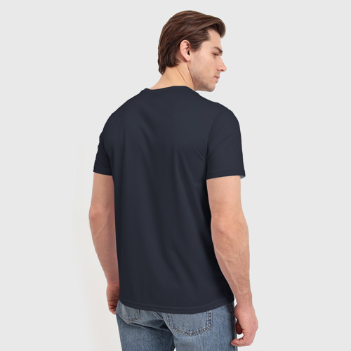Мужская футболка 3D с принтом Keep Calm Engineer, вид сзади #2