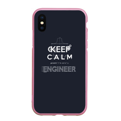 Чехол для iPhone XS Max матовый Keep Calm Engineer