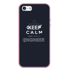 Чехол для iPhone 5/5S матовый Keep Calm Engineer