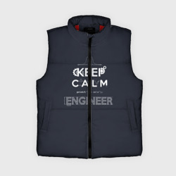 Женский жилет утепленный 3D Keep Calm Engineer