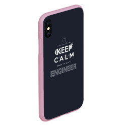 Чехол для iPhone XS Max матовый Keep Calm Engineer - фото 2