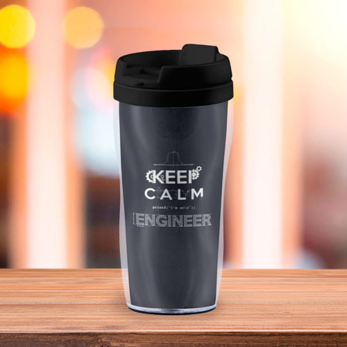 Термокружка-непроливайка Keep Calm Engineer, цвет черный - фото 3