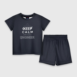 Детский костюм с шортами 3D Keep Calm Engineer