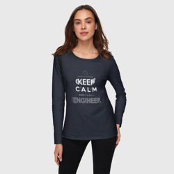 Женский лонгслив 3D Keep Calm Engineer - фото 2