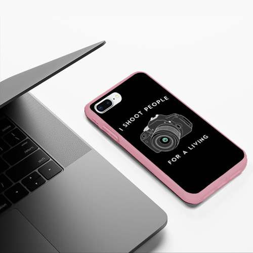 Чехол для iPhone 7Plus/8 Plus матовый Опасная Профессия, цвет баблгам - фото 5