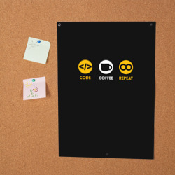 Постер Code Coffee Repeat - фото 2