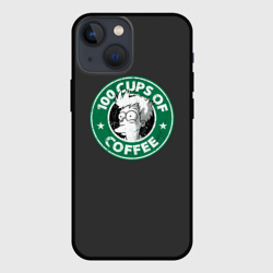 Чехол для iPhone 13 mini 100 cups of coffee