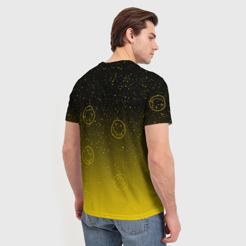 Мужская футболка 3D с принтом NIRVANA SPACE, вид сзади #2