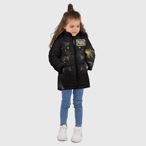 Зимняя куртка для девочек 3D PUBG Guard Light, цвет светло-серый - фото 5